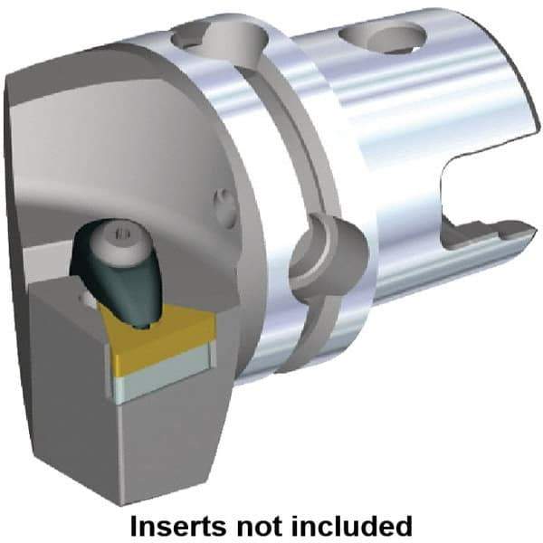 Kennametal - Left Hand Cut, Size KM40, TN.. Insert Compatiblity, Modular Turning & Profiling Cutting Unit Head - 27mm Ctr to Cutting Edge, 45mm Head Length, Through Coolant, Series Kenclamp - Eagle Tool & Supply