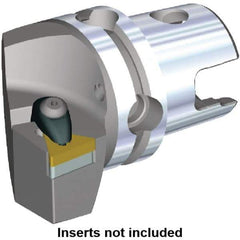 Kennametal - Left Hand Cut, Size KM40, TN.. Insert Compatiblity, Modular Turning & Profiling Cutting Unit Head - 27mm Ctr to Cutting Edge, 45mm Head Length, Through Coolant, Series Kenclamp - Eagle Tool & Supply