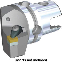 Kennametal - Right Hand Cut, Size KM40, SN.. Insert Compatiblity, Modular Turning & Profiling Cutting Unit Head - 24mm Ctr to Cutting Edge, 45mm Head Length, Through Coolant, Series Kenclamp - Eagle Tool & Supply