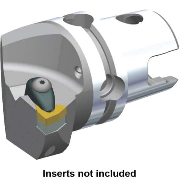 Kennametal - Left Hand Cut, Size KM40, WN.. Insert Compatiblity, Internal or External Modular Turning & Profiling Cutting Unit Head - 27mm Ctr to Cutting Edge, 45mm Head Length, Through Coolant, Series Kenclamp - Eagle Tool & Supply