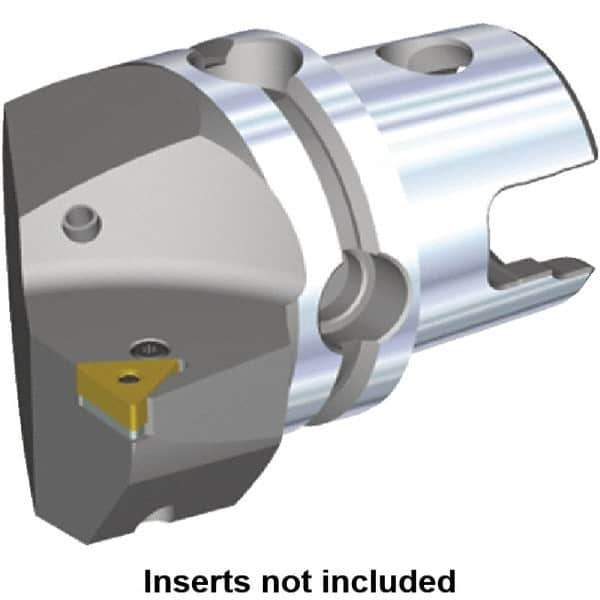 Kennametal - Right Hand Cut, Size KM40, TN.. Insert Compatiblity, Internal or External Modular Turning & Profiling Cutting Unit Head - 27mm Ctr to Cutting Edge, 40mm Head Length, Through Coolant, Series Kenlever - Eagle Tool & Supply