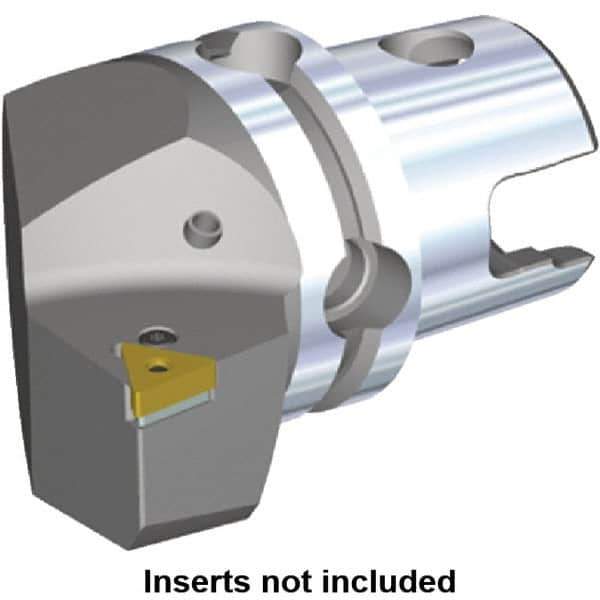 Kennametal - Right Hand Cut, Size KM40, TN.. Insert Compatiblity, Modular Turning & Profiling Cutting Unit Head - 27mm Ctr to Cutting Edge, 40mm Head Length, Through Coolant, Series Kenlever - Eagle Tool & Supply