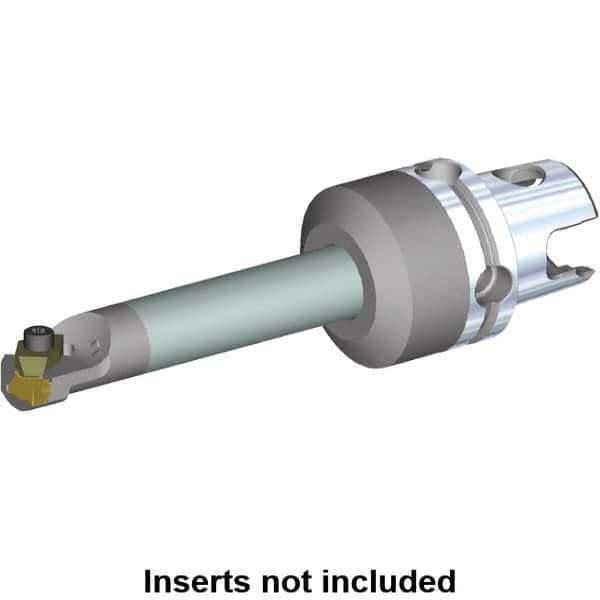 Kennametal - NG2L Insert, 110mm Head Length, Modular Grooving Cutting Unit Head - Right Hand Cut, System Size KM40, Through Coolant, Series Top Notch - Eagle Tool & Supply