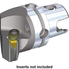 Kennametal - V.GR.. Insert, 40mm Head Length, Modular Grooving Cutting Unit Head - Right Hand Cut, System Size KM40, Through Coolant, Series Top Notch - Eagle Tool & Supply