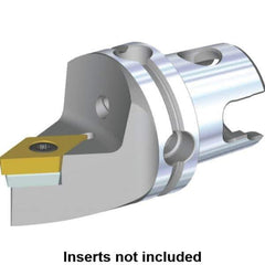 Kennametal - Neutral Cut, Size KM40, DC.. Insert Compatiblity, Modular Turning & Profiling Cutting Unit Head - 45mm Head Length, Through Coolant, Series S-Clamping - Eagle Tool & Supply