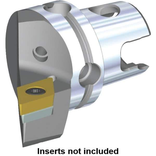 Kennametal - Left Hand Cut, Size KM40, DC.. Insert Compatiblity, Modular Turning & Profiling Cutting Unit Head - 27mm Ctr to Cutting Edge, 40mm Head Length, Through Coolant, Series S-Clamping - Eagle Tool & Supply