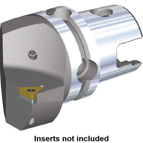 Kennametal - Right Hand Cut, Size KM40, TC.. Insert Compatiblity, Internal or External Modular Turning & Profiling Cutting Unit Head - 27mm Ctr to Cutting Edge, 40mm Head Length, Through Coolant, Series S-Clamping - Eagle Tool & Supply