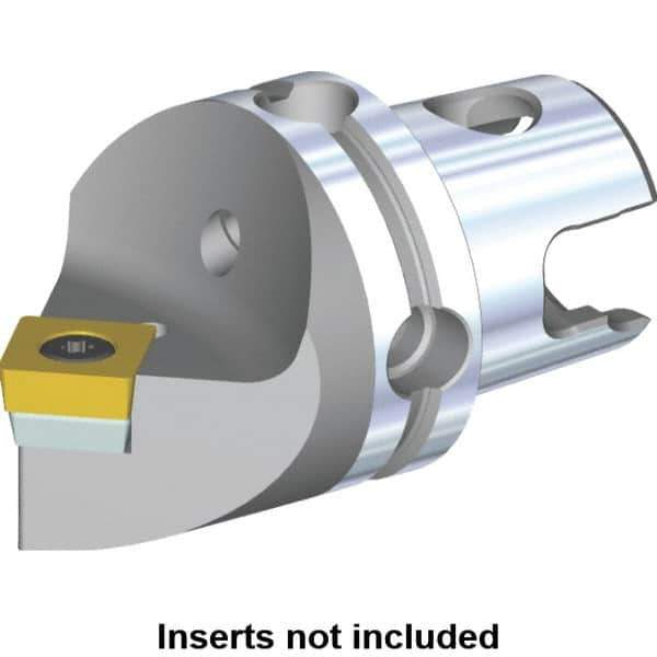 Kennametal - Neutral Cut, Size KM40, SC.. Insert Compatiblity, Modular Turning & Profiling Cutting Unit Head - 40mm Head Length, Through Coolant, Series S-Clamping - Eagle Tool & Supply