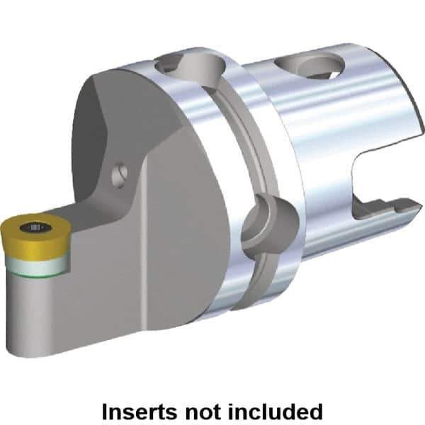 Kennametal - Neutral Cut, Size KM40, RC.. Insert Compatiblity, Modular Turning & Profiling Cutting Unit Head - 5mm Ctr to Cutting Edge, 40mm Head Length, Through Coolant, Series S-Clamping - Eagle Tool & Supply