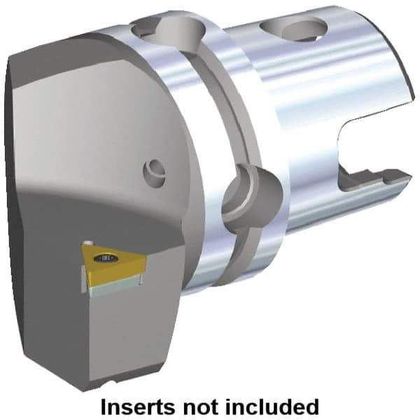 Kennametal - Left Hand Cut, Size KM40, TC.. Insert Compatiblity, Modular Turning & Profiling Cutting Unit Head - 27mm Ctr to Cutting Edge, 40mm Head Length, Through Coolant, Series S-Clamping - Eagle Tool & Supply