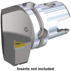 Kennametal - Left Hand Cut, Size KM40, TC.. Insert Compatiblity, Modular Turning & Profiling Cutting Unit Head - 27mm Ctr to Cutting Edge, 40mm Head Length, Through Coolant, Series S-Clamping - Eagle Tool & Supply