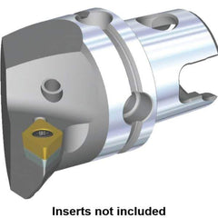 Kennametal - Right Hand Cut, Size KM40, DC.. Insert Compatiblity, Internal or External Modular Turning & Profiling Cutting Unit Head - 27mm Ctr to Cutting Edge, 40mm Head Length, Through Coolant, Series S-Clamping - Eagle Tool & Supply