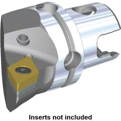 Kennametal - Left Hand Cut, Size KM40, DC.. Insert Compatiblity, Internal or External Modular Turning & Profiling Cutting Unit Head - 27mm Ctr to Cutting Edge, 40mm Head Length, Through Coolant, Series S-Clamping - Eagle Tool & Supply