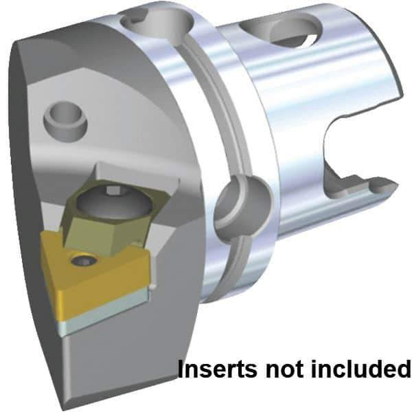 Kennametal - Right Hand Cut, Size KM40, TN.. Insert Compatiblity, Modular Turning & Profiling Cutting Unit Head - 27mm Ctr to Cutting Edge, 40mm Head Length, Through Coolant, Series S-Clamping - Eagle Tool & Supply