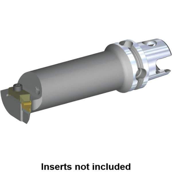 Kennametal - V.GR.. Insert, 140mm Head Length, Modular Grooving Cutting Unit Head - Right Hand Cut, System Size KM50, Through Coolant, Series Top Notch - Eagle Tool & Supply