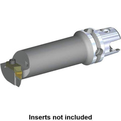 Kennametal - V.GR.. Insert, 140mm Head Length, Modular Grooving Cutting Unit Head - Right Hand Cut, System Size KM50, Through Coolant, Series Top Notch - Eagle Tool & Supply