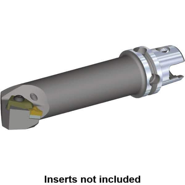 Kennametal - KNGX.., NP.. 132F Insert, 177.8mm Head Length, Modular Grooving Cutting Unit Head - Right Hand Cut, System Size KM50, Through Coolant, Series Top Notch - Eagle Tool & Supply