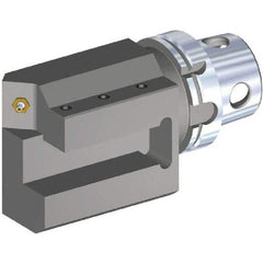 Kennametal - Left Hand Cut, Size KM4X100, Modular Turning & Profiling Cutting Unit Head - 180mm Head Length, Through Coolant - Eagle Tool & Supply