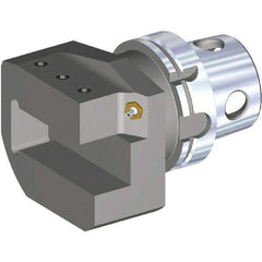 Kennametal - Left Hand Cut, Size KM4X100, Modular Turning & Profiling Cutting Unit Head - 108mm Head Length, Through Coolant - Eagle Tool & Supply