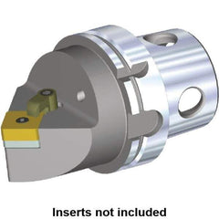 Kennametal - Neutral Cut, Size KM4X100, SN.. Insert Compatiblity, Modular Turning & Profiling Cutting Unit Head - 100mm Head Length, Through Coolant - Eagle Tool & Supply