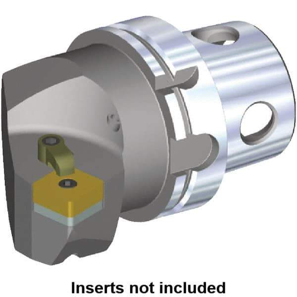 Kennametal - Right Hand Cut, Size KM4X100, SN.. Insert Compatiblity, Internal or External Modular Turning & Profiling Cutting Unit Head - 63mm Ctr to Cutting Edge, 100mm Head Length, Through Coolant - Eagle Tool & Supply