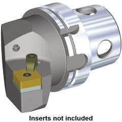 Kennametal - Left Hand Cut, Size KM4X100, SN.. Insert Compatiblity, Modular Turning & Profiling Cutting Unit Head - 58mm Ctr to Cutting Edge, 100mm Head Length, Through Coolant - Eagle Tool & Supply