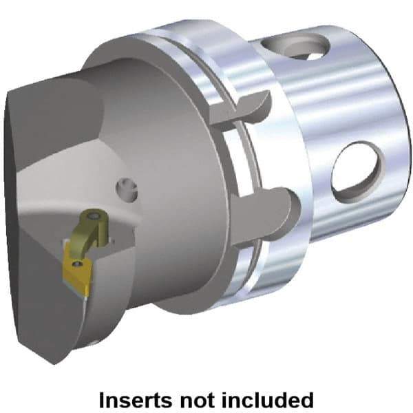 Kennametal - Right Hand Cut, Size KM4X100, VN.. Insert Compatiblity, Internal or External Modular Turning & Profiling Cutting Unit Head - 63mm Ctr to Cutting Edge, 100mm Head Length, Through Coolant - Eagle Tool & Supply