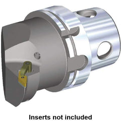 Kennametal - Right Hand Cut, Size KM4X100, VN.. Insert Compatiblity, Internal or External Modular Turning & Profiling Cutting Unit Head - 63mm Ctr to Cutting Edge, 100mm Head Length, Through Coolant - Eagle Tool & Supply