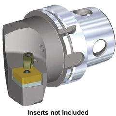 Kennametal - Left Hand Cut, Size KM4X100, CN.. Insert Compatiblity, Modular Turning & Profiling Cutting Unit Head - 58mm Ctr to Cutting Edge, 100mm Head Length, Through Coolant - Eagle Tool & Supply