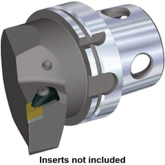Kennametal - Right Hand Cut, Size KM4X100, DN.. Insert Compatiblity, Modular Turning & Profiling Cutting Unit Head - 63mm Ctr to Cutting Edge, 100mm Head Length, Through Coolant - Eagle Tool & Supply