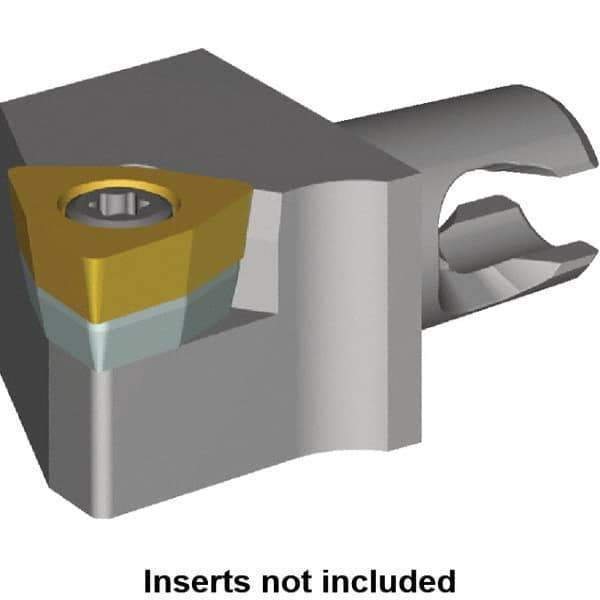 Kennametal - Right Hand Cut, Size KM12, WC.. Insert Compatiblity, Modular Turning & Profiling Cutting Unit Head - 8mm Ctr to Cutting Edge, 15mm Head Length, Series KM Micro - Eagle Tool & Supply