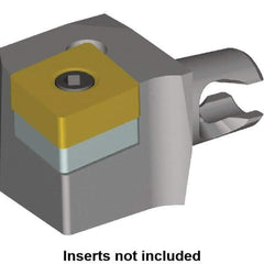 Kennametal - Right Hand Cut, Size KM16, CN.. Insert Compatiblity, Modular Turning & Profiling Cutting Unit Head - 10mm Ctr to Cutting Edge, 20mm Head Length, Series KM Micro - Eagle Tool & Supply