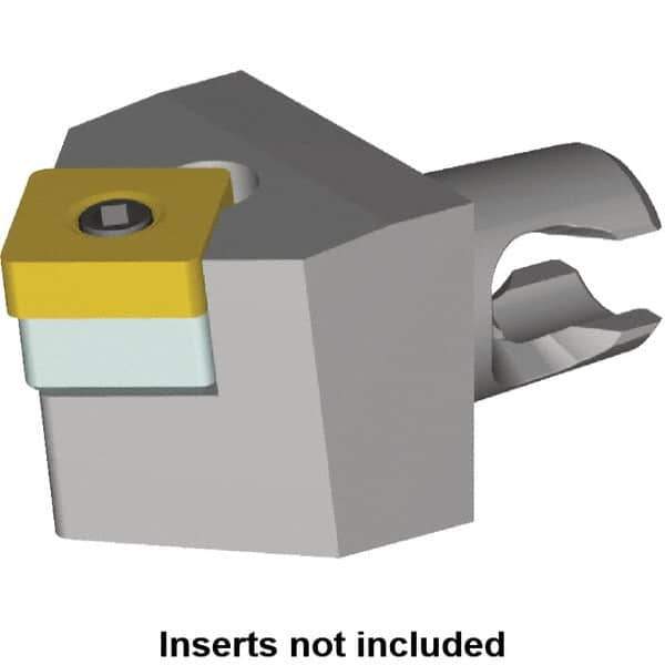 Kennametal - Neutral Cut, Size KM16, SN.. Insert Compatiblity, Modular Turning & Profiling Cutting Unit Head - 20mm Head Length, Series KM Micro - Eagle Tool & Supply