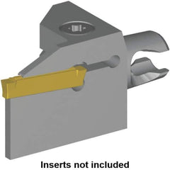 Kennametal - A4S Insert, 30mm Head Length, 2mm Min Groove Width, Modular Grooving Cutting Unit Head - Right Hand Cut, System Size KM16, Series Micro A4 - Eagle Tool & Supply