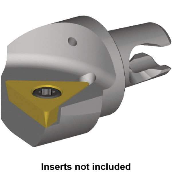 Kennametal - Left Hand Cut, Size KM2016, TP.. Insert Compatiblity, Internal or External Modular Turning & Profiling Cutting Unit Head - 13mm Ctr to Cutting Edge, 20mm Head Length, Through Coolant, Series KM Micro - Eagle Tool & Supply