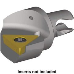 Kennametal - Left Hand Cut, Size KM2016, TP.. Insert Compatiblity, Internal or External Modular Turning & Profiling Cutting Unit Head - 13mm Ctr to Cutting Edge, 20mm Head Length, Through Coolant, Series KM Micro - Eagle Tool & Supply