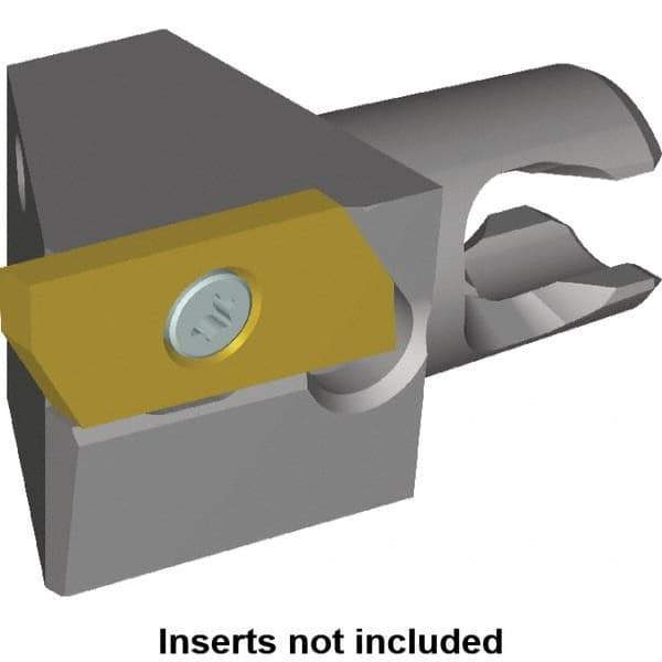 Kennametal - Right Hand Cut, Size KM16, KPJ15ER.. Insert Compatiblity, Modular Turning & Profiling Cutting Unit Head - 10mm Ctr to Cutting Edge, 20mm Head Length, Series KM Micro & Kenna Precision - Eagle Tool & Supply
