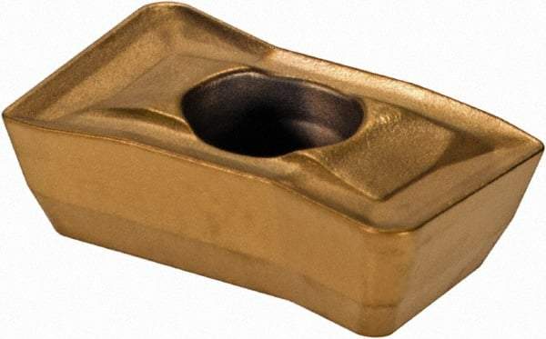 Kennametal - GOMT100308 LD Grade KC720M Carbide Milling Insert - TiAlN Finish, 0.13" Thick, 0.031" Corner Radius - Eagle Tool & Supply