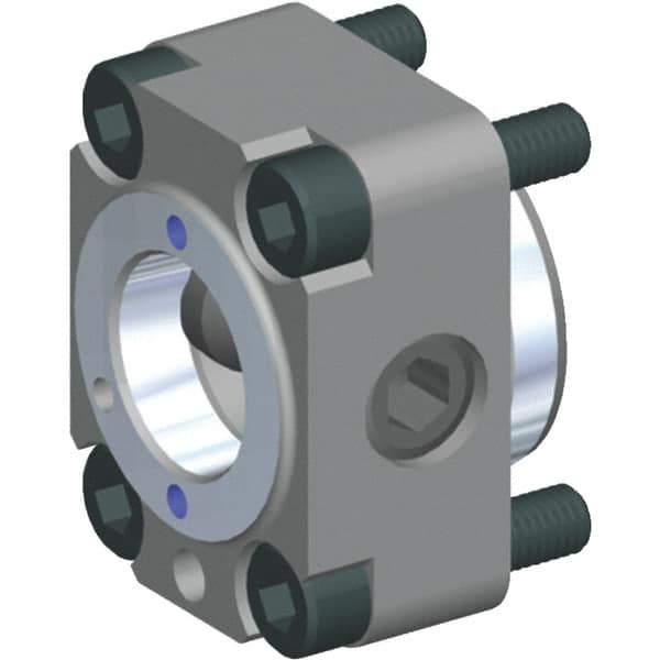 Kennametal - Neutral Cut, KM1612 Modular Connection, Adapter/Mount Lathe Modular Clamping Unit - 4mm Square Shank Length, 17mm Square Shank Diam, 18mm OAL, Through Coolant, Series KM Micro - Exact Industrial Supply