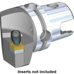 Kennametal - Left Hand Cut, Size KM40, CN.. Insert Compatiblity, Modular Turning & Profiling Cutting Unit Head - 24mm Ctr to Cutting Edge, 45mm Head Length, Through Coolant, Series Kenclamp - Eagle Tool & Supply