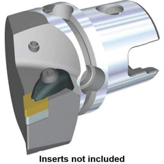 Kennametal - Left Hand Cut, Size KM40, DN.. Insert Compatiblity, Modular Turning & Profiling Cutting Unit Head - 27mm Ctr to Cutting Edge, 50mm Head Length, Through Coolant, Series Kenclamp - Eagle Tool & Supply