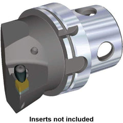 Kennametal - Right Hand Cut, Size KM40, DN.. Insert Compatiblity, Internal or External Modular Turning & Profiling Cutting Unit Head - 27mm Ctr to Cutting Edge, 45mm Head Length, Through Coolant, Series Kenclamp - Eagle Tool & Supply