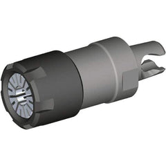 Kennametal - 0.5mm to 13mm Capacity, 45mm Projection, Modular Connection, ER20 Collet Chuck - Through-Spindle - Exact Industrial Supply