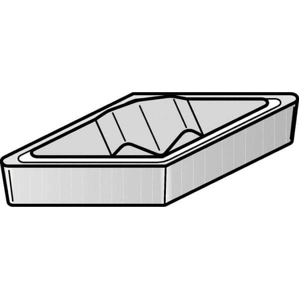 Kennametal - VCMR331, KCM15B Grade Carbide Profiling Insert - TiOCN Finish, 35° Incl Angle, Diamond, 3/16" Thick, 1/64" Corner Radius, 3/8" Inscribed Circle - Eagle Tool & Supply