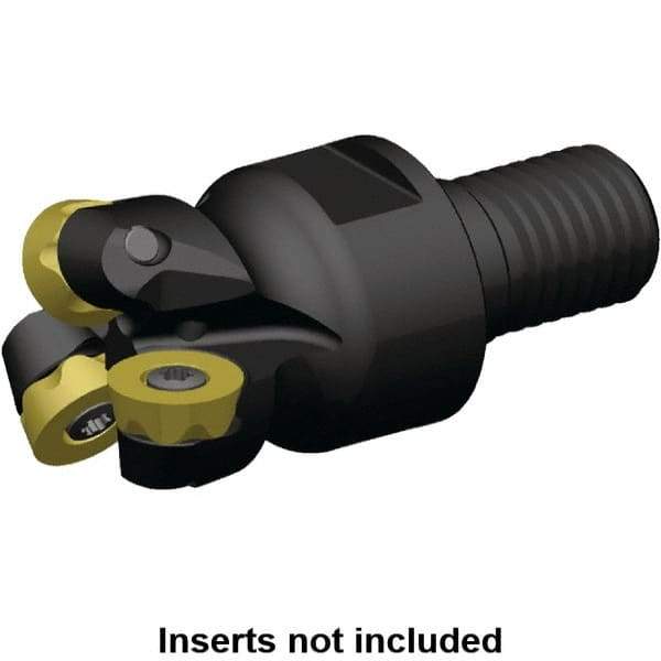 Kennametal - 40mm Cutting Diam, 8mm Max Depth of Cut, Modular Connection Indexable Copy End Mill - 3 Inserts, RP.T 1605M0.. Insert, KSRM Toolholder, Through Coolant - Eagle Tool & Supply