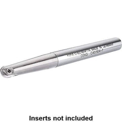 Kennametal - 8mm Cut Diam, 4mm Max Depth of Cut, 10mm Shank Diam, 100mm OAL, Indexable Ball Nose End Mill - 60mm Head Length, Straight Shank, KDMB Toolholder, KDM. 08.. Insert - Eagle Tool & Supply