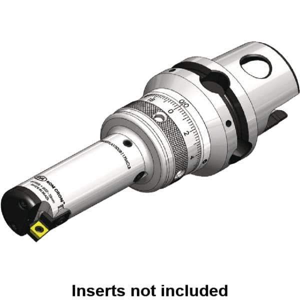 Kennametal - Neutral Hand Cut, 31.50mm Min Bore Diam, Size KM40TS Modular Boring Cutting Unit Head - 3.2677" Max Bore Depth, Through Coolant - Eagle Tool & Supply