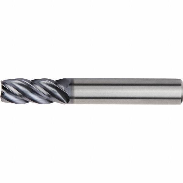 Kennametal - 14mm, 4 Flute, Single End, Solid Carbide, Corner Chamfer End Mill - 83mm OAL, 38° Helix, Right Hand Flute, 26mm LOC, Right Hand Cut - Eagle Tool & Supply
