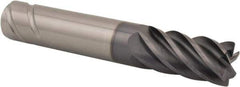 Kennametal - 16mm, 6 Flute, Single End, Solid Carbide, 0.75mm Corner Radius End Mill - 92mm OAL, 38° Helix, Right Hand Flute, 32mm LOC, Right Hand Cut - Eagle Tool & Supply