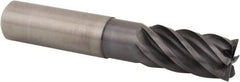 Kennametal - 20mm, 6 Flute, Single End, Solid Carbide, 4mm Corner Radius End Mill - 115mm OAL, 38° Helix, Right Hand Flute, 38mm LOC, Right Hand Cut, 60mm Extended Reach - Eagle Tool & Supply